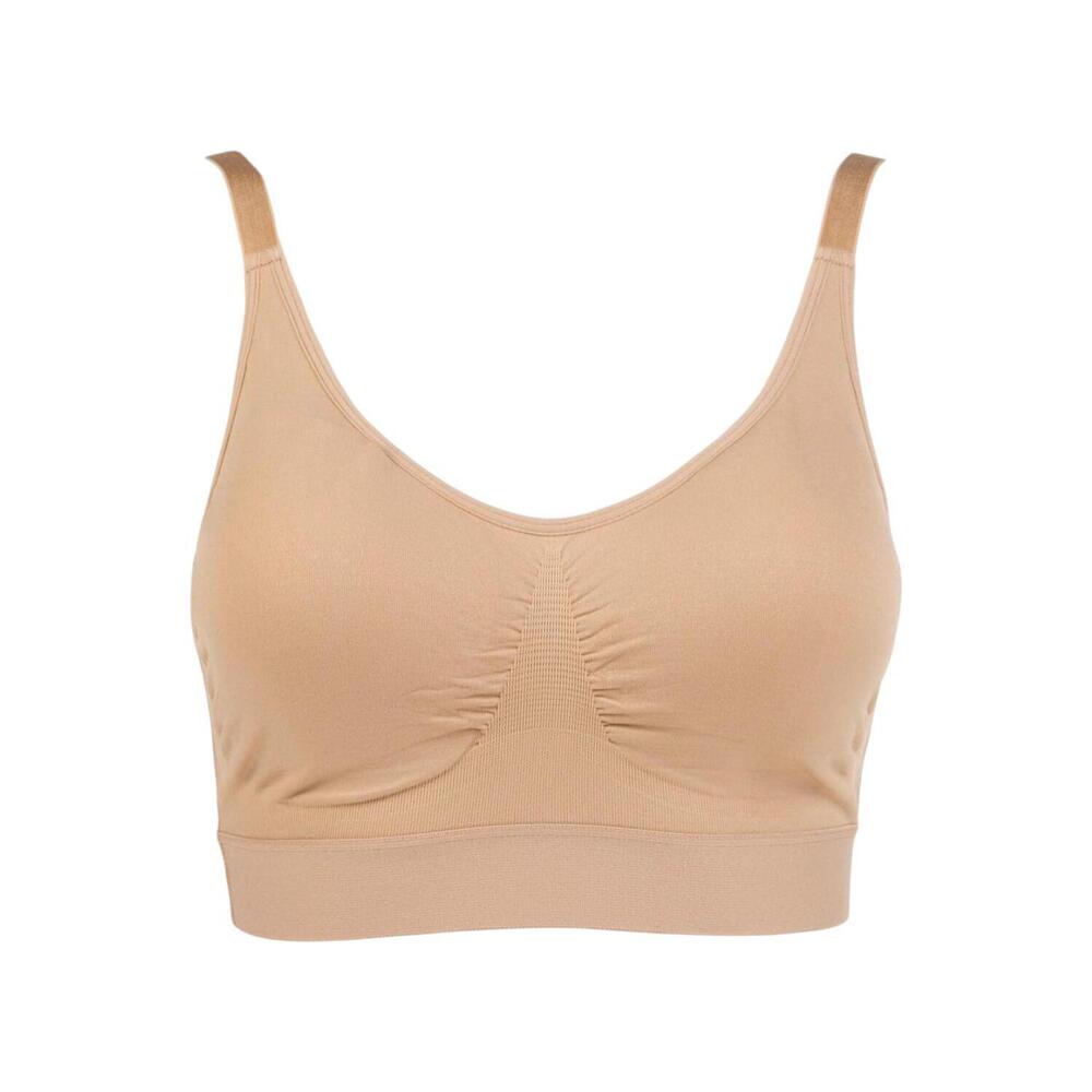 Rhonda Shear Women's Lace Back Ahh Bra Beige -
